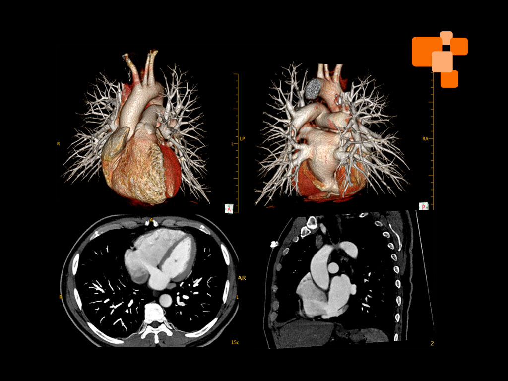 Equipo médico tomando un escáner en imagenología San Lorenzo